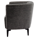 Design fotel, szürke/fekete, KAPY