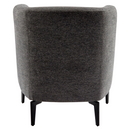 Design fotel, szürke/fekete, KAPY