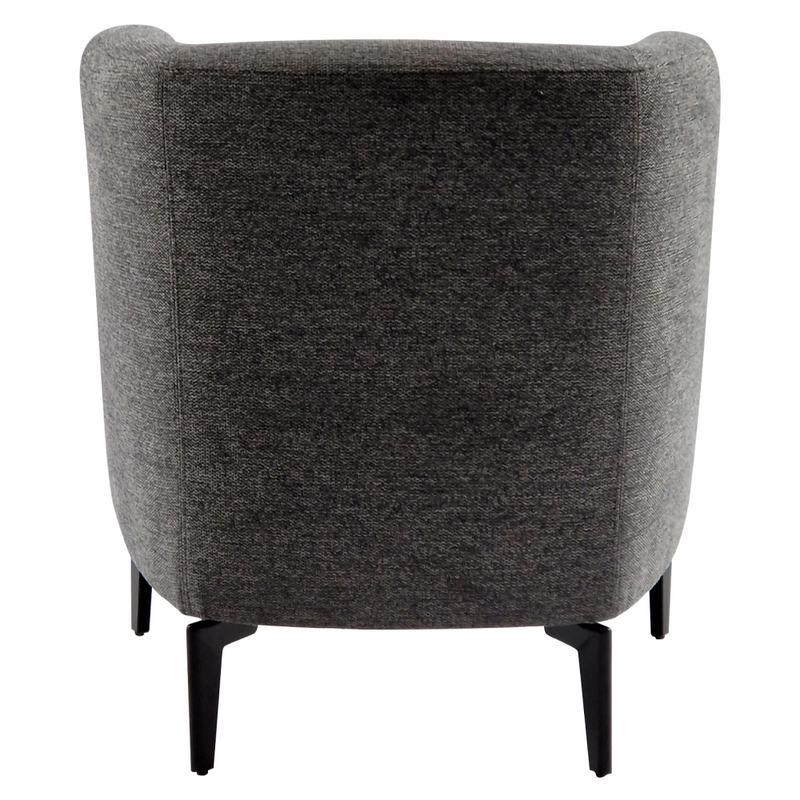 Design fotel, szürke/fekete, KAPY