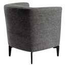 Design fotel, szürke/fekete, KAPY