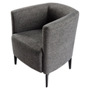 Design fotel, szürke/fekete, KAPY