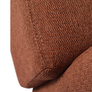 Design fotel, terrakotta/fekete, KAPY