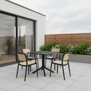 Kerti asztal, fekete, DENTON NEW