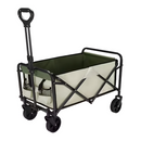 Kerti kocsi, összecsukható, bézs/zöld/fekete, KARIL