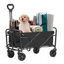 Kerti kocsi, összecsukható, fekete, KARIL