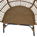 Rattan fotel, természetes/fekete/bézs, KARMEN