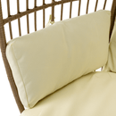 Rattan fotel, természetes/fekete/bézs, KARMEN