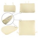 Rattan fotel, természetes/fekete/bézs, KARMEN