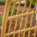 Rattan fotel, természetes/fekete/bézs, KARMEN