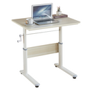 Növekvő íróasztal, tölgy/fehér, KASIOS