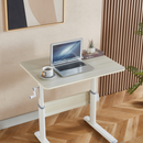 Növekvő íróasztal, tölgy/fehér, KASIOS