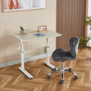 Növekvő íróasztal, tölgy/fehér, KASIOS