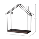 Fali polc, dió/fekete, KASITA