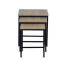 Dohányzóasztalok, set 3 ks, sonoma tölgy/fekete, KASTLER 2 NEW TYP 3