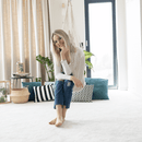 Lógó hintaszék, fehér, KAZAN