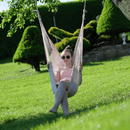 Lógó hintaszék, fehér, KAZAN