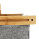 Szennyeskosár, natúr bambusz/szürke, KELANA