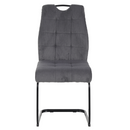 Étkezőszék, szürke/fekete, KELMA