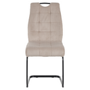 Étkezőszék, barnásszürke Taupe/fekete, KELMA