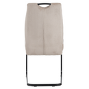 Étkezőszék, barnásszürke Taupe/fekete, KELMA