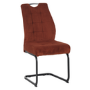 Étkezőszék, terrakotta/fekete, KELMA