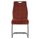 Étkezőszék, terrakotta/fekete, KELMA