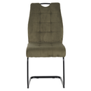 Étkezőszék, zöld/fekete, KELMA