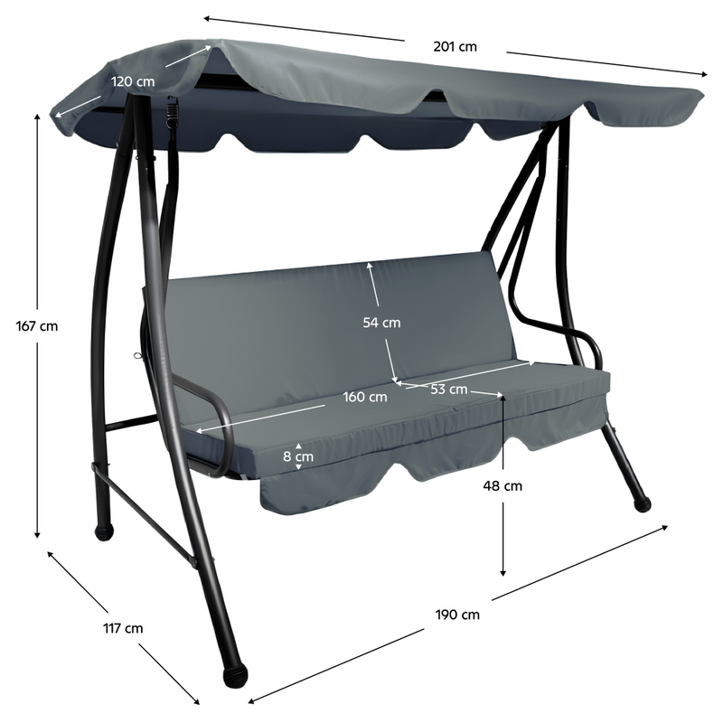 Kerti hinta, szürke, KEMI