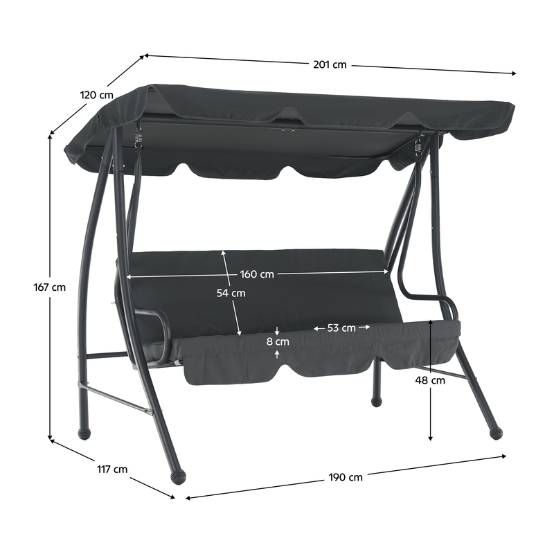 Kerti hinta, szürke, KEMI