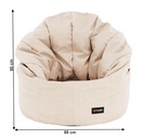 Babzsák, bézs szövet, KENOD