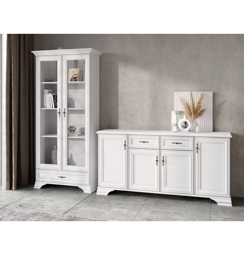 Vitrin, alpesi fehér, KENTAK REG2W1S