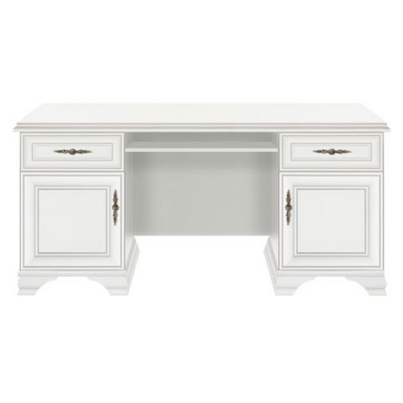 PC-asztal, alpesi fehér, KENTAK BIU2D2S