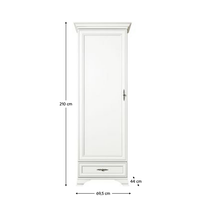 Polcállvány, alpesi fehér, KENTAK REG1D1S