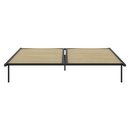 Önálló ágyrács, 180x200, fekete, fém/nyírfa, KENTAK