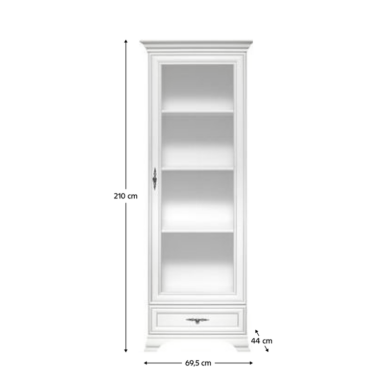 Vitrin, alpesi fehér, KENTAK REG1W1S