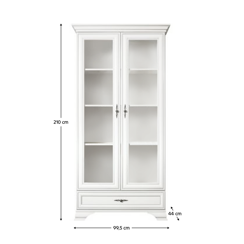 Vitrin, alpesi fehér, KENTAK REG2W1S