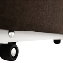 Kinyitható fotel, barna/minta, KENY NEW