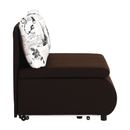 Kinyitható fotel, barna/minta, KENY NEW