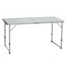 Összecsukható kempingasztal, 120 cm, alumínium/MDF, KEPI TYP 1