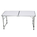 Összecsukható kempingasztal, 120 cm, alumínium/MDF, KEPI TYP 1