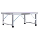 Összecsukható kempingasztal, 60 cm, alumínium/MDF, KEPI TYP 2