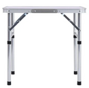 Összecsukható kempingasztal, 60 cm, alumínium/MDF, KEPI TYP 2