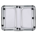 Összecsukható kempingasztal, 60 cm, alumínium/MDF, KEPI TYP 2