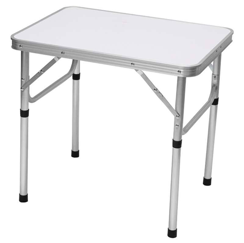 Összecsukható kempingasztal, 60 cm, alumínium/MDF, KEPI TYP 2