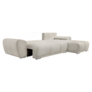 Univerzális ülőgarnitúra, krémszínű, KERIM ROH