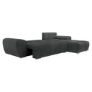 Univerzális ülőgarnitúra, sötétszürke, KERIM ROH