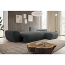 Univerzális ülőgarnitúra, sötétszürke, KERIM ROH