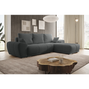 Univerzális ülőgarnitúra, sötétszürke, KERIM ROH