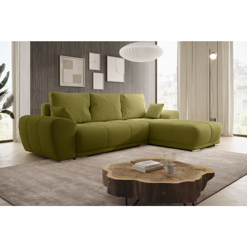 Univerzális ülőgarnitúra, olívazöld, KERIM ROH