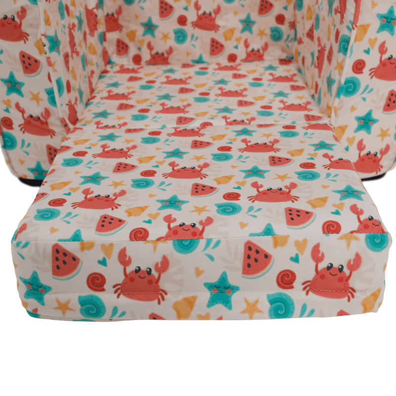 Kinyitható babzsák, színes, KIDY